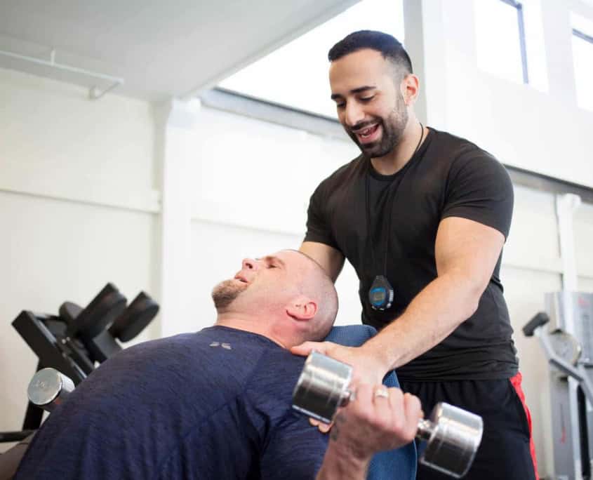 Personlig træning med håndvægte